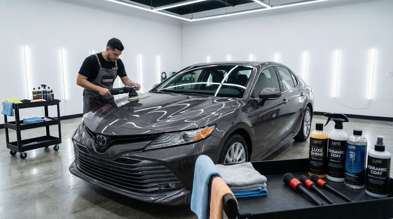 老司机汽车测评视频-丰田凯美瑞精洗美容视频演示