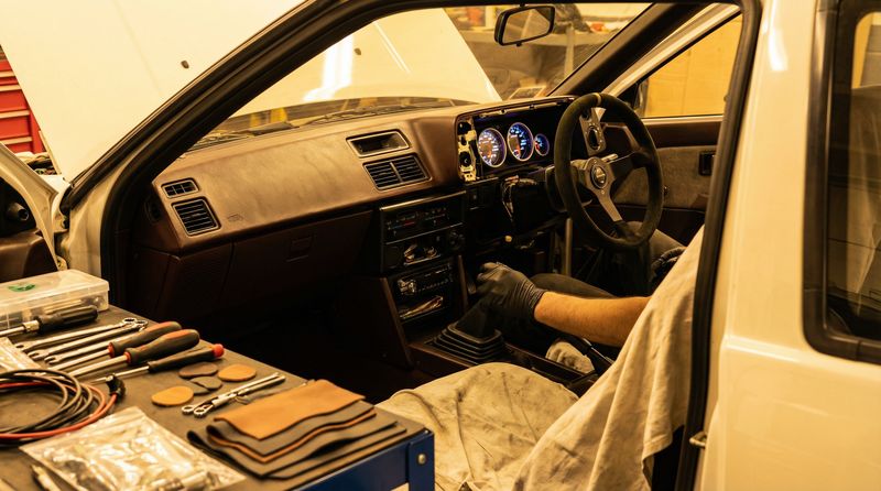 老司机修车视频-丰田AE86内饰改装视频教程